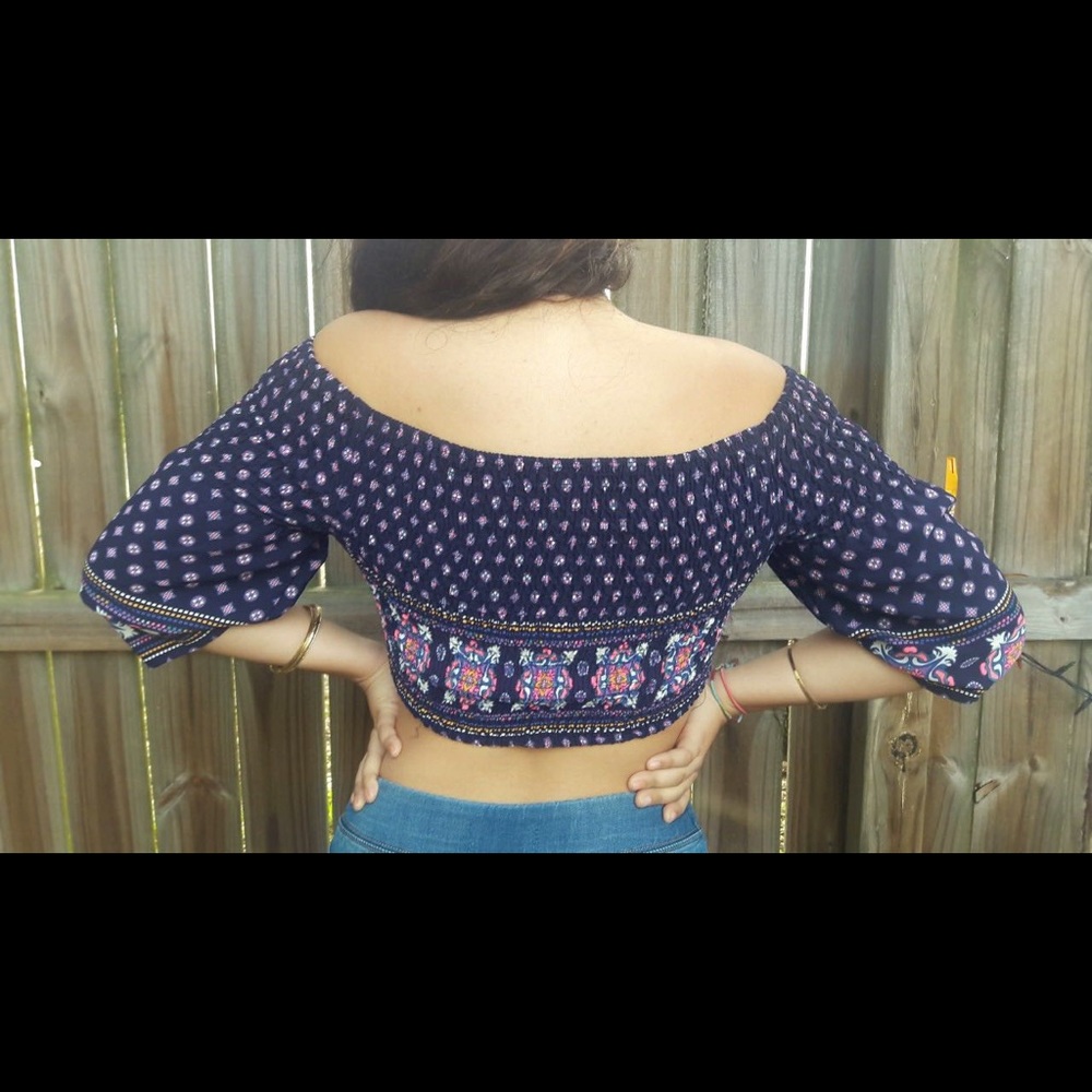 Purple crop top 💜